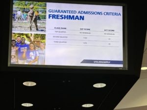 Guaranteed admissions criteria