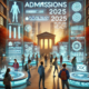 Futuristic image representing the college admissions process